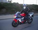 11-06-2000 cbr 900 sur la route le soir en roulant